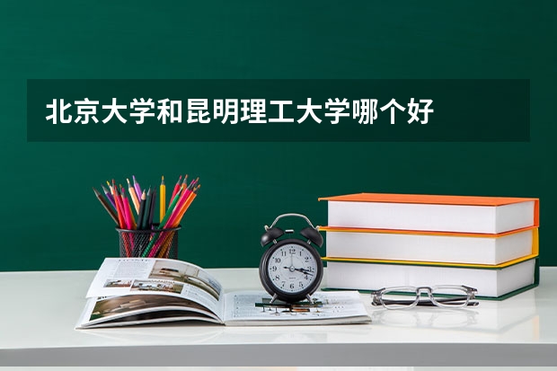 北京大学和昆明理工大学哪个好