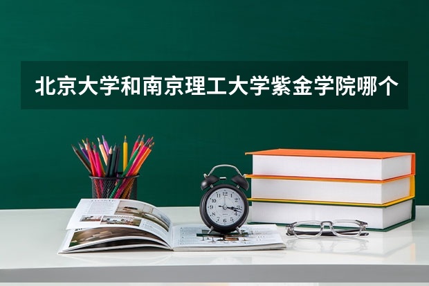 北京大学和南京理工大学紫金学院哪个好