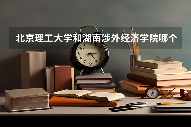 北京理工大学和湖南涉外经济学院哪个好