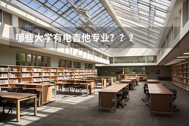 哪些大学有电吉他专业？？？