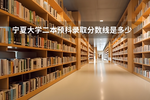 宁夏大学二本预科录取分数线是多少