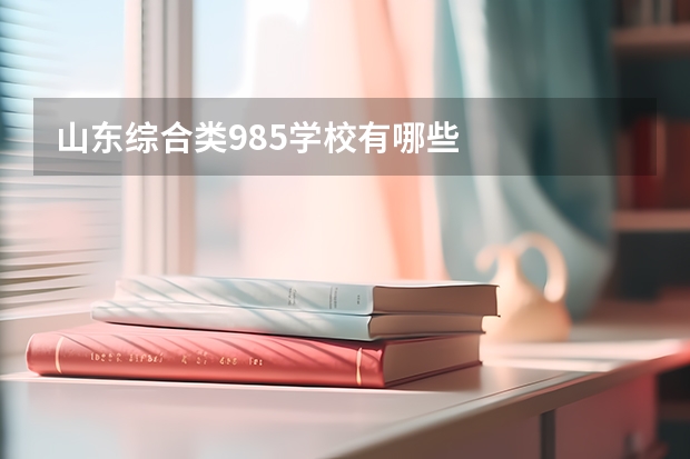 山东综合类985学校有哪些