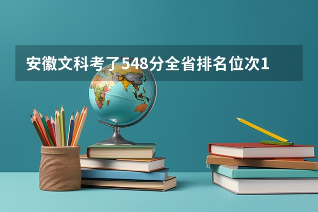 安徽文科考了548分全省排名位次16402名，可以填报的一本院校有哪些？