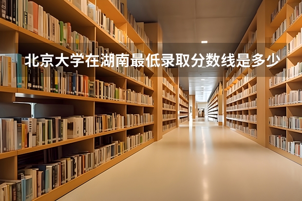 北京大学在湖南最低录取分数线是多少