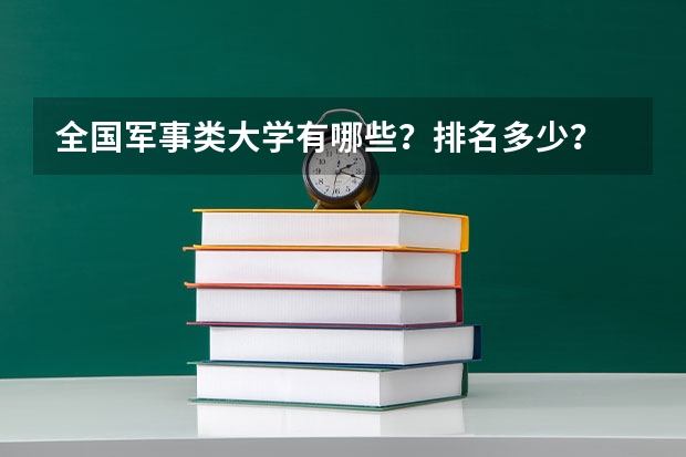 全国军事类大学有哪些？排名多少？