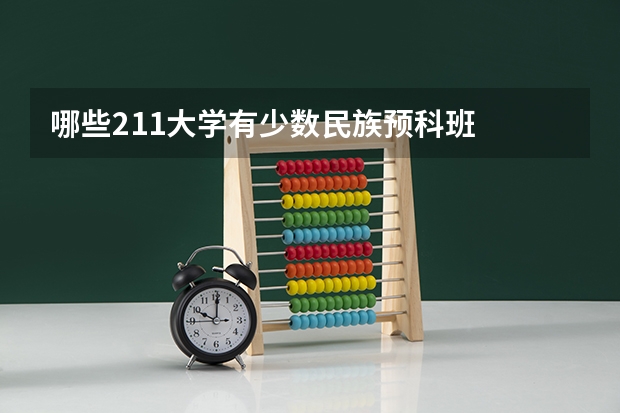 哪些211大学有少数民族预科班