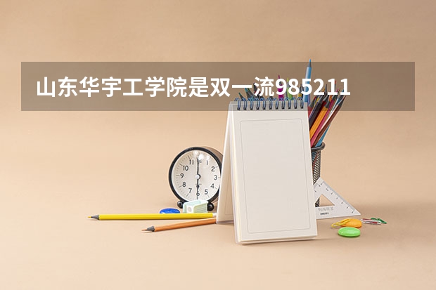 山东华宇工学院是双一流/985/211大学吗?历年分数线是多少