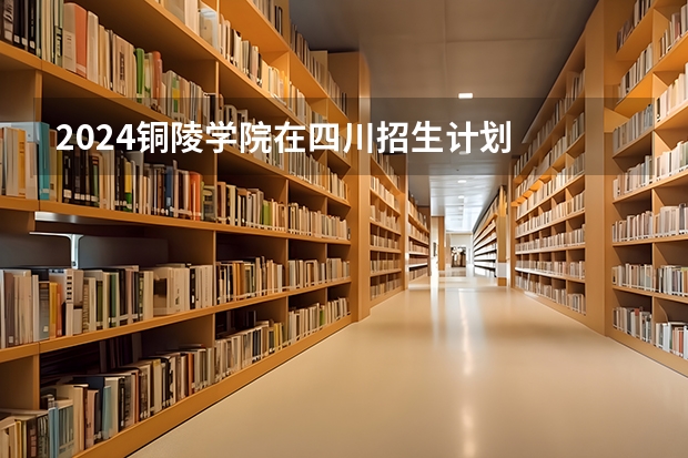 2024铜陵学院在四川招生计划