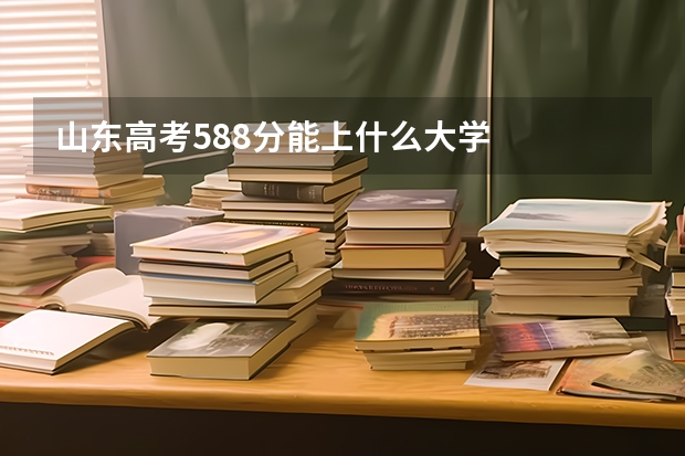 山东高考588分能上什么大学