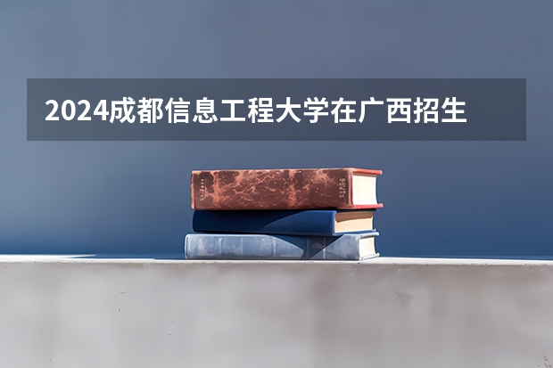 2024成都信息工程大学在广西招生计划