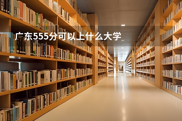 广东555分可以上什么大学