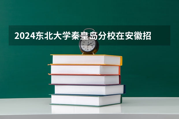 2024东北大学秦皇岛分校在安徽招生计划