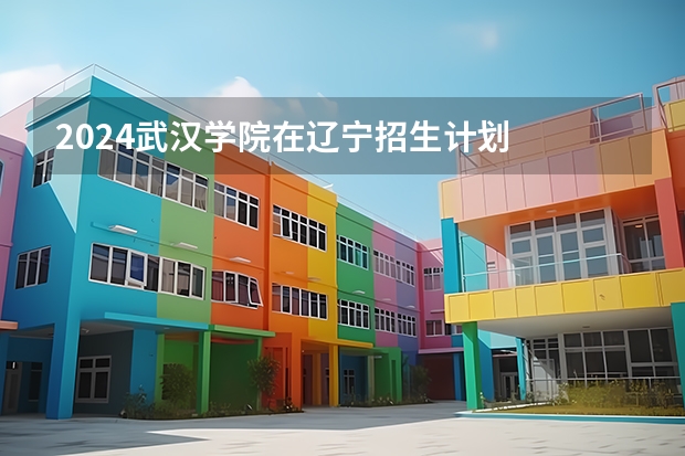 2024武汉学院在辽宁招生计划