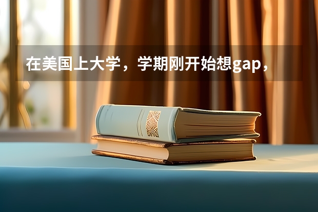 在美国上大学，学期刚开始想gap，学费能还回来吗