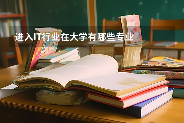 进入IT行业在大学有哪些专业