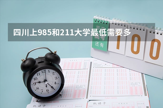 四川上985和211大学最低需要多少分