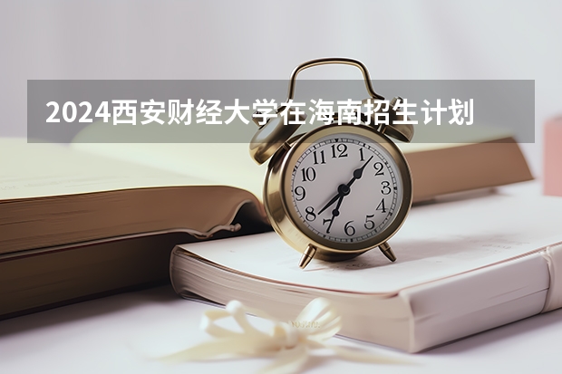 2024西安财经大学在海南招生计划
