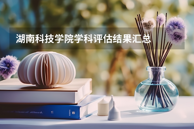 湖南科技学院学科评估结果汇总