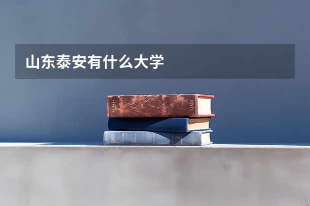 山东泰安有什么大学