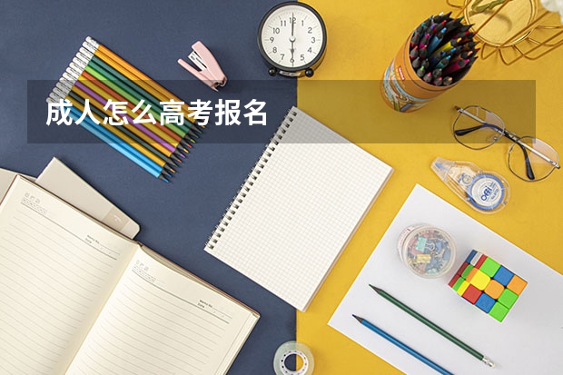 成人怎么高考报名