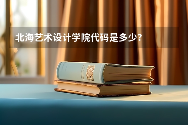 北海艺术设计学院代码是多少？