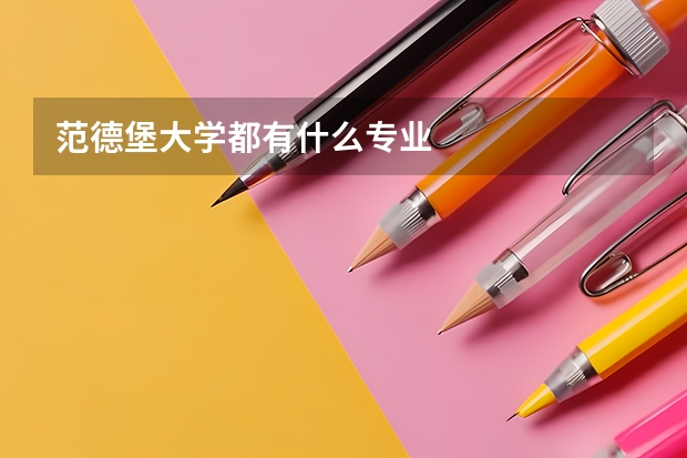 范德堡大学都有什么专业
