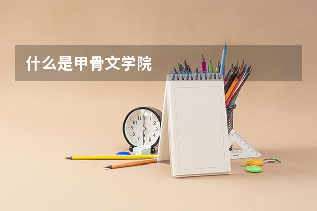 什么是甲骨文学院