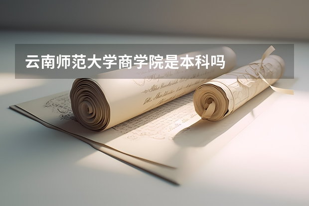 云南师范大学商学院是本科吗