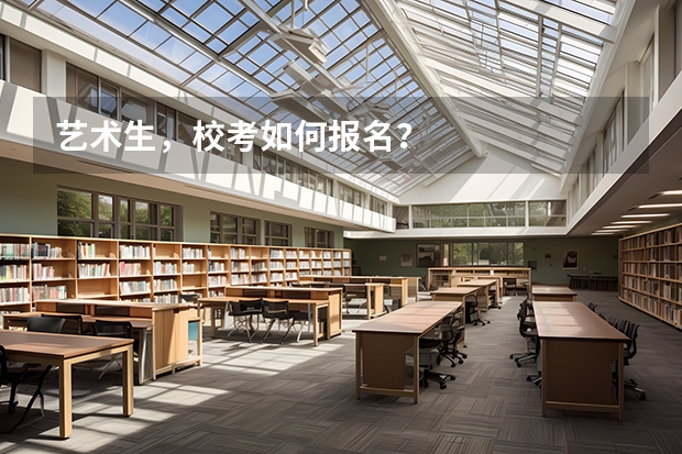 艺术生，校考如何报名？
