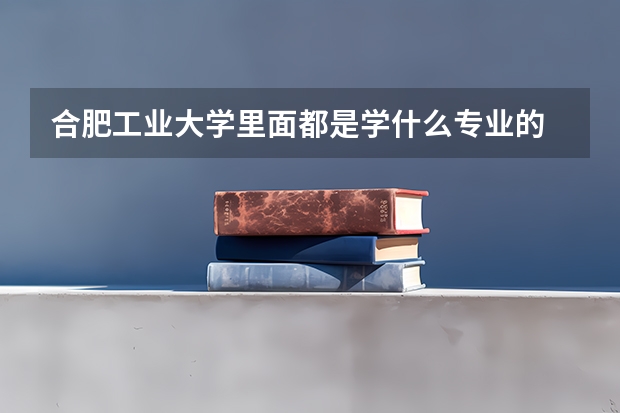 合肥工业大学里面都是学什么专业的