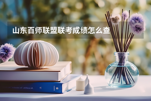 山东百师联盟联考成绩怎么查