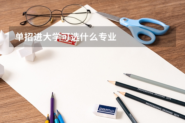 单招进大学可选什么专业