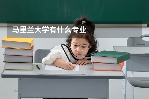 马里兰大学有什么专业