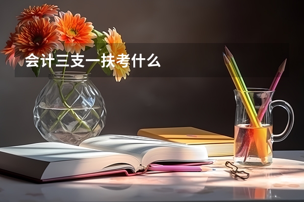 会计三支一扶考什么