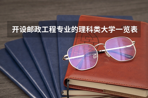开设邮政工程专业的理科类大学一览表